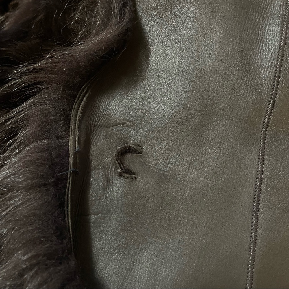 Dolce & Gabbana Chocolate Brown Real Fur Leather Jacket Coat Shearling Luxury XS - Picture 4 of 13